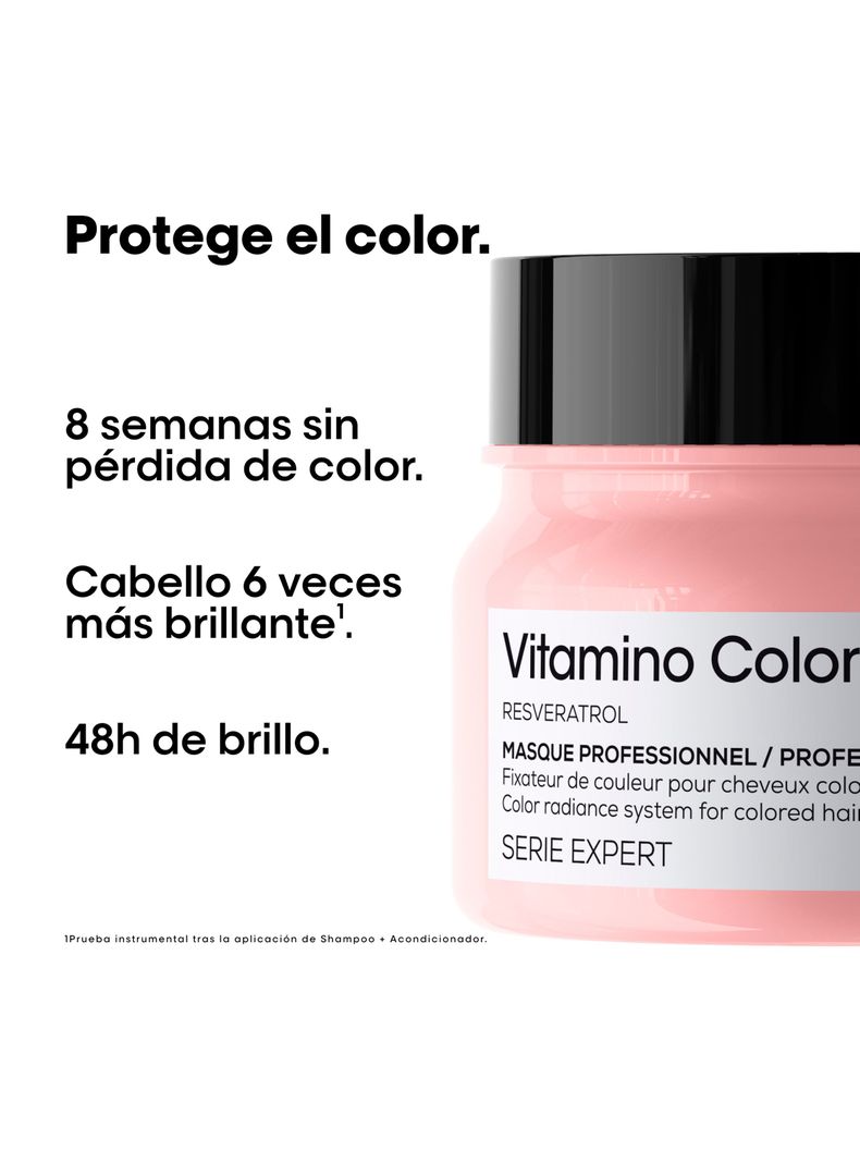 Set Profesional Cuidado del Color Shampoo 500ml  + Máscara con Enjuague 250ml Vitamino Color L´Oréal Professionnel-3