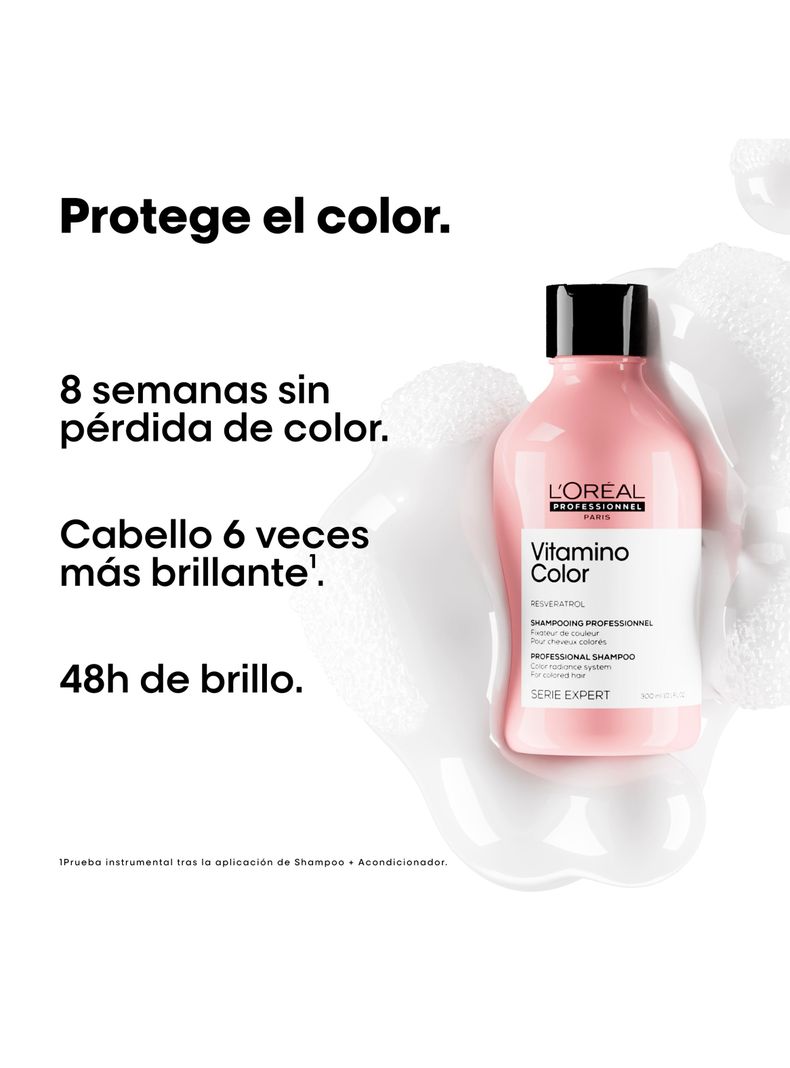 Set Profesional Cuidado del Color Shampoo 500ml  + Máscara con Enjuague 250ml Vitamino Color L´Oréal Professionnel-1