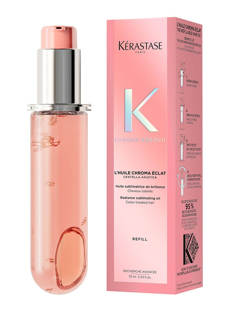 Aceite Capilar Chroma Absolu Éclat Radiance Recarga 75ml Kérastase para Cabello con Color-1