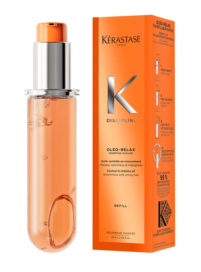 Aceite Capilar Discipline L'Huile Oléo-Relax Recarga 75ml Kérastase Cabello Voluminoso y con Frizz-1