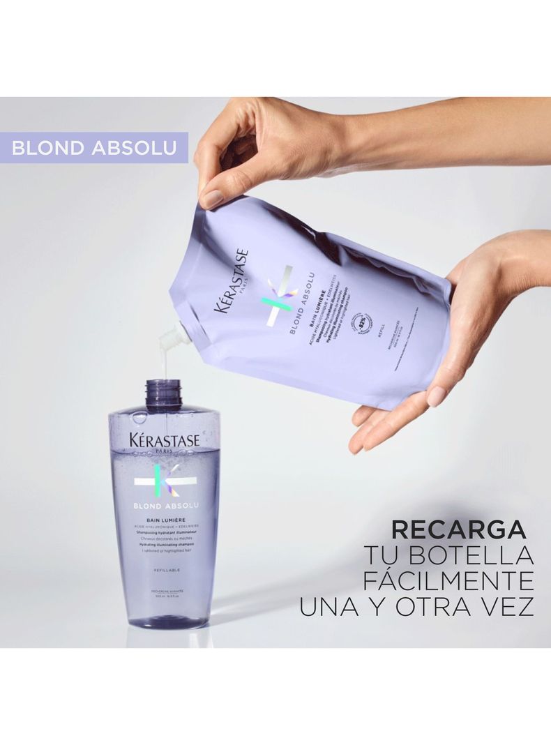 Shampoo Cabello Rubio o Decolorado Blond Absolu Recarga 500ml Kérastase-1