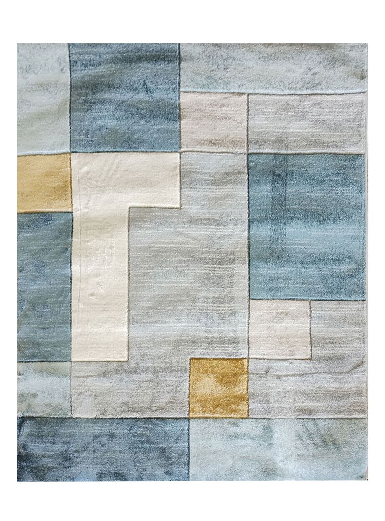 Alfombra Carved Evolution 150x200 cm Celeste-0