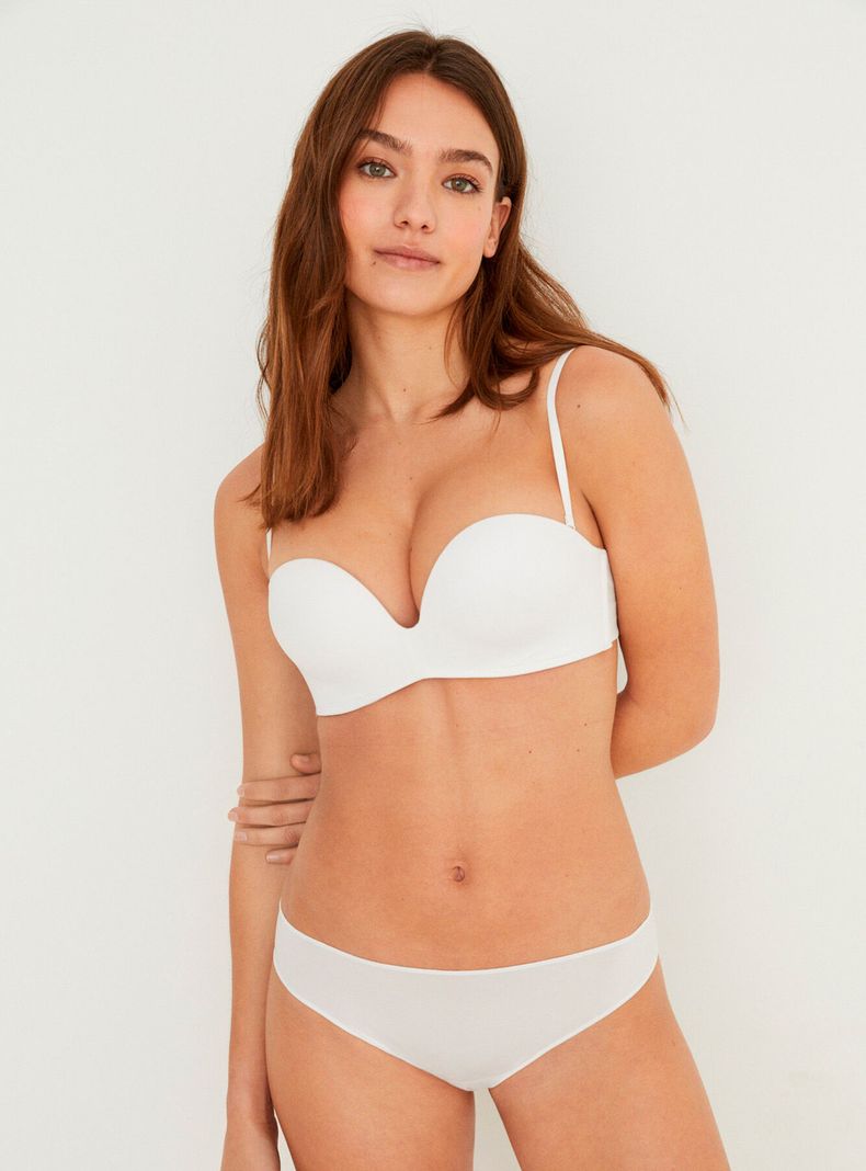 Sostén Super sin Tirantes Súper Push Up Microfibra-5