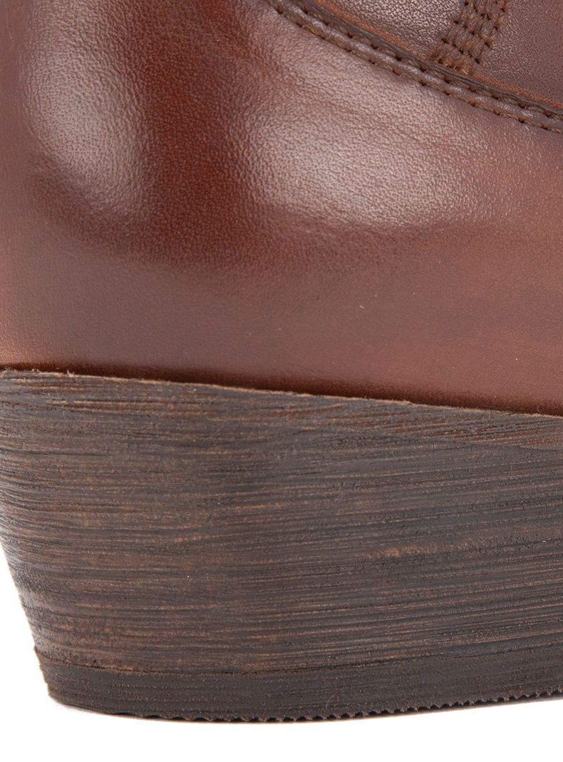 Botín Detalle Bordado Cuero Ashley 659853 Mujer-4