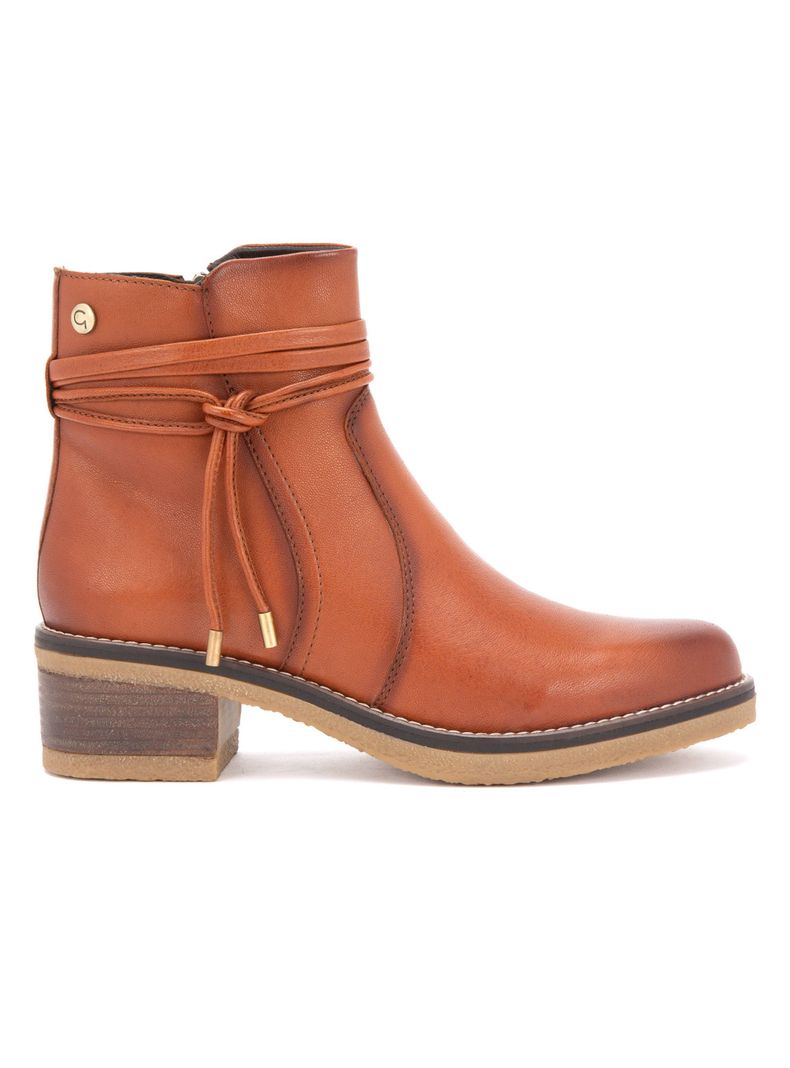 Botín Mika Cuero 660005 Mujer-1
