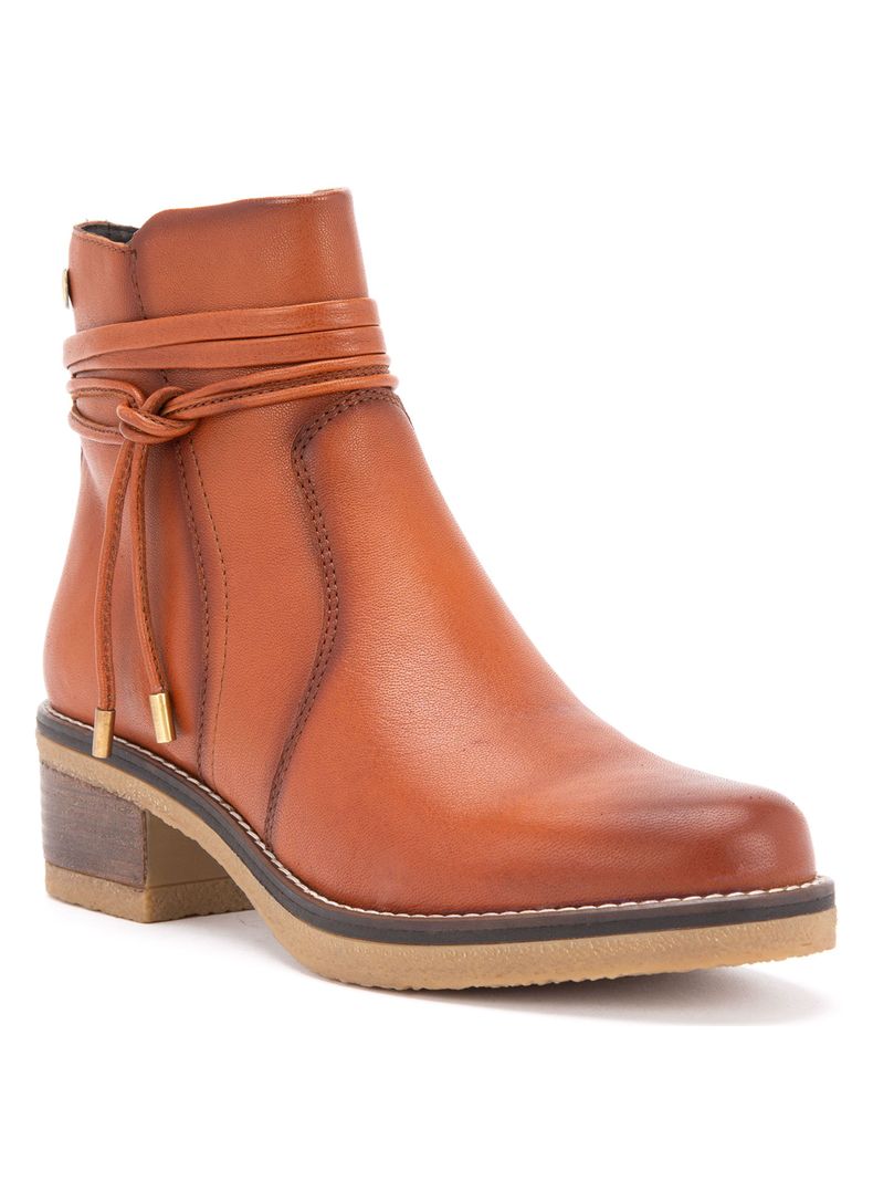 Botín Mika Cuero 660005 Mujer-2