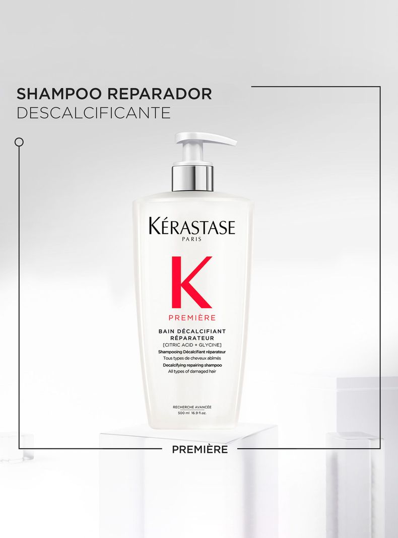 Shampoo Reparación Cabello Dañado Première Bain Décalcifiant Réparateur 500ml Kérastase-2