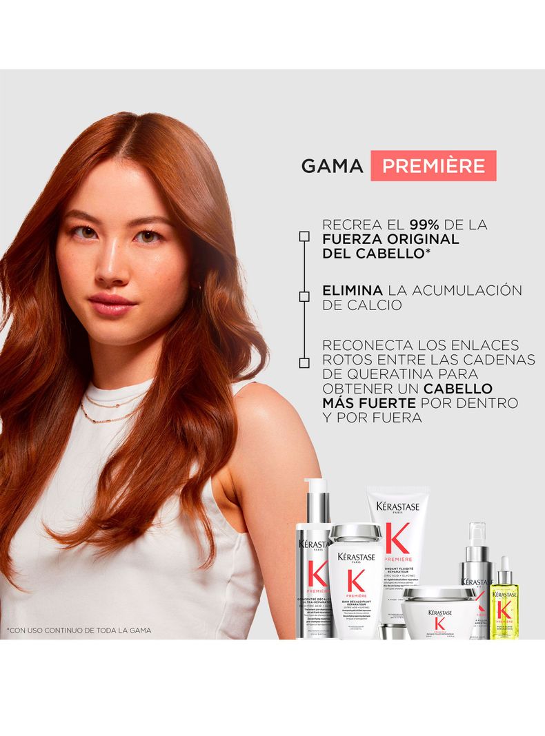 Shampoo Reparación Cabello Dañado Première Bain Décalcifiant Réparateur 500ml Kérastase-4