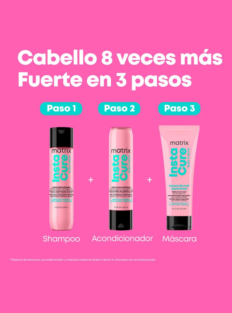 Máscara Reparación Cabello Dañado Instacure Build a Bond 250ml Matrix-5