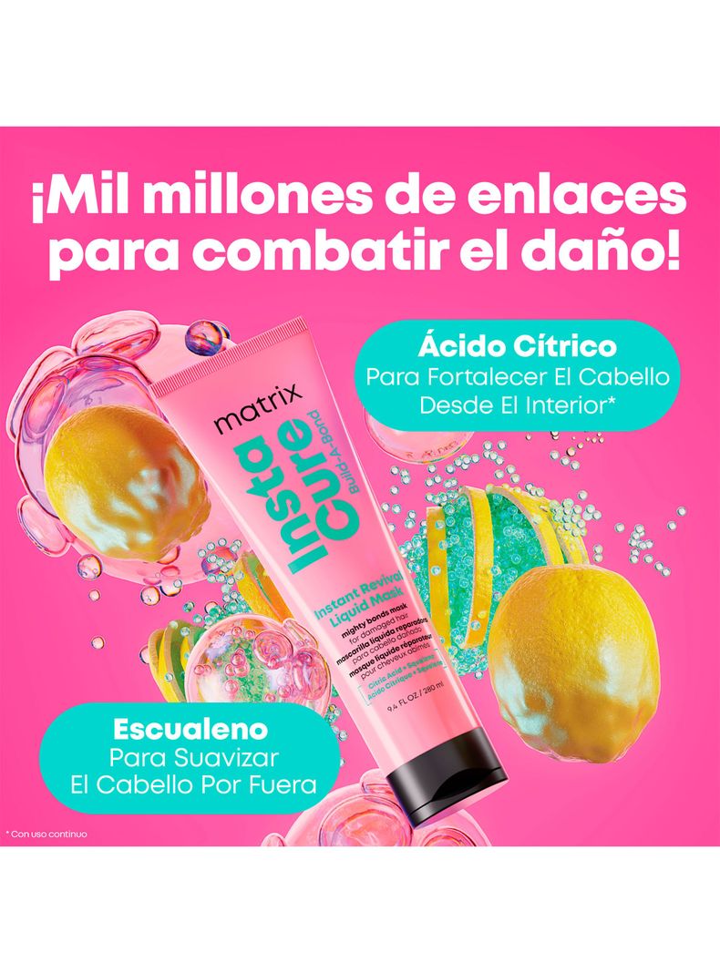 Máscara Reparación Cabello Dañado Instacure Build a Bond 250ml Matrix-4