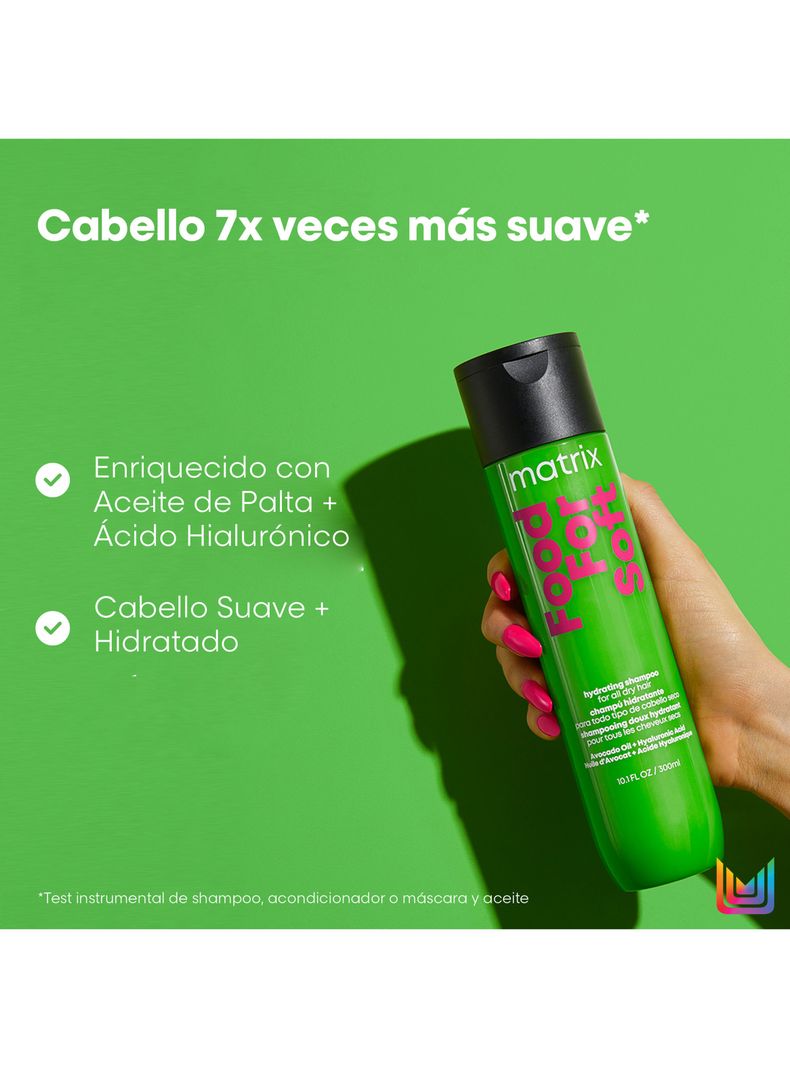 Set Shampoo Hidratante Food For Soft Cabello Seco 300 ml + Aceite hidratante Food For Soft 50 ml Matrix-1