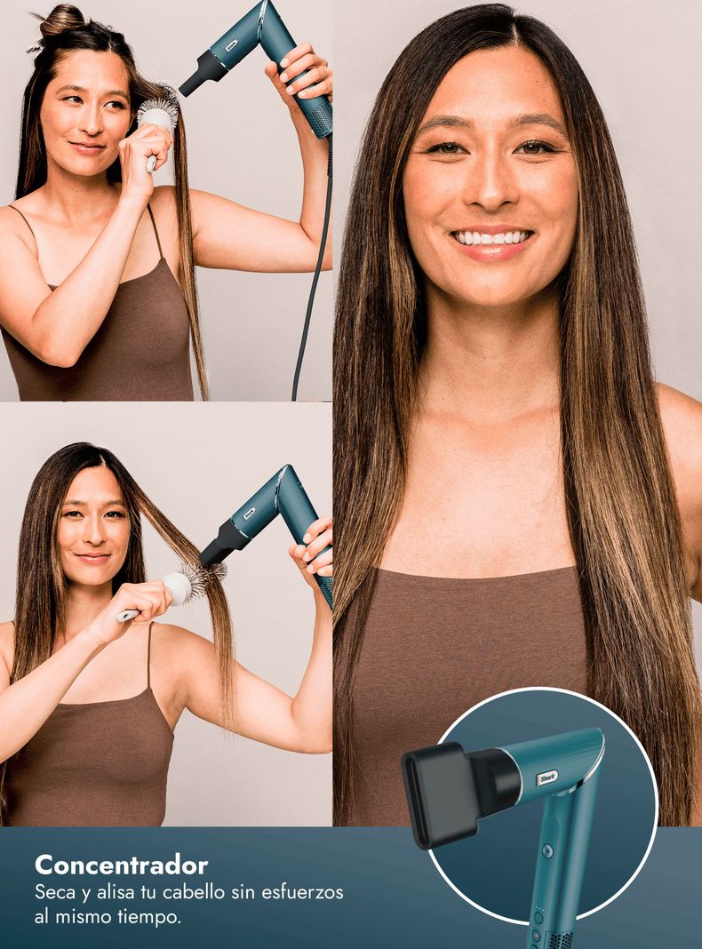 Secador de Pelo Multistyler FlexStyle 5 en 1 Verde Azulado-8
