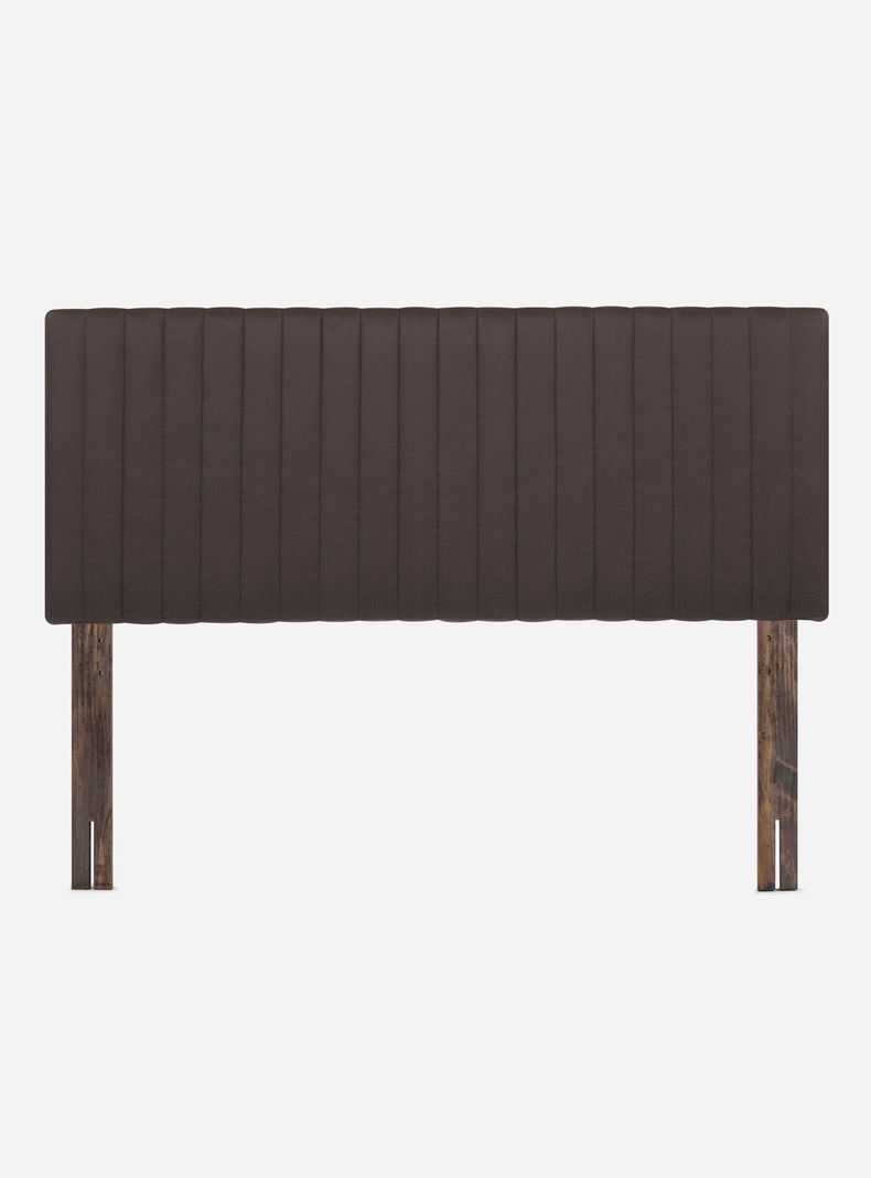 Cama Europea Ergo T New 2 Plazas + Respaldo Lucio Chocolate-2