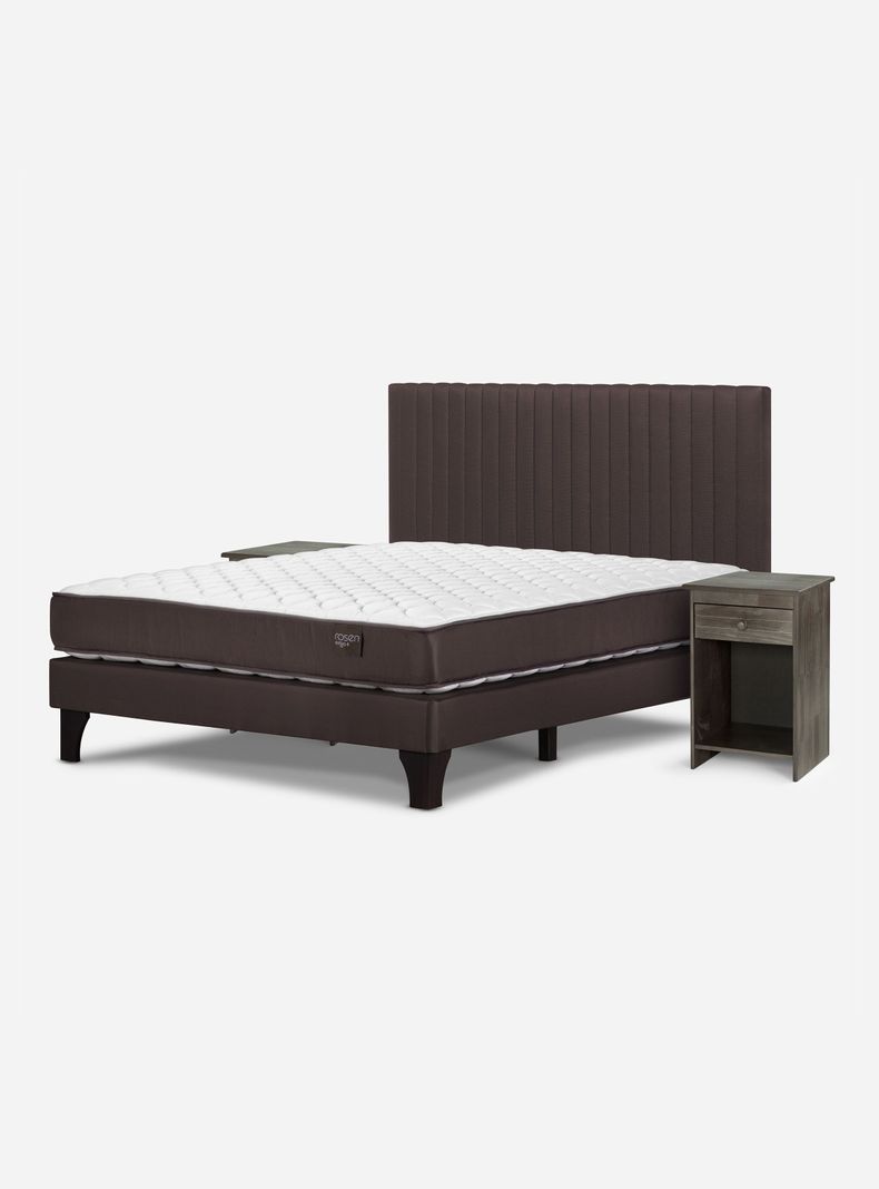 Cama Europea Ergo T New 2 Plazas + Set de Muebles