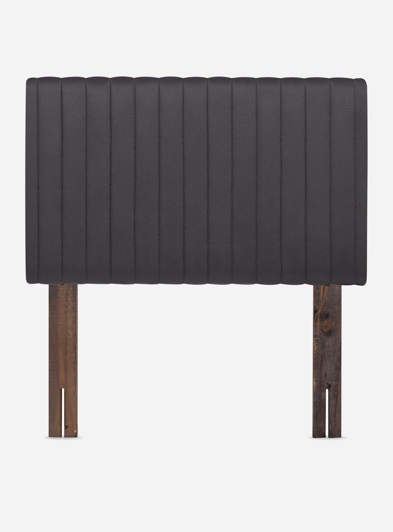 Cama Europea Ergo T New 1.5 Plazas + Respaldo Lucio Grafito-2