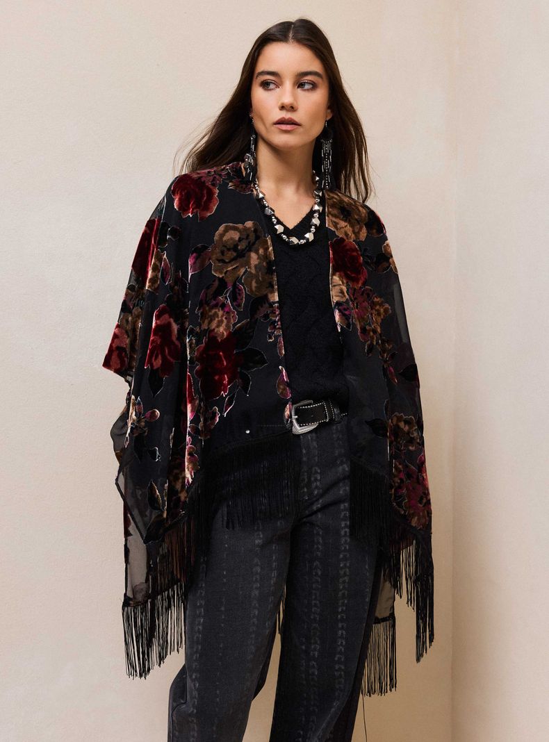 Kimono Tapado Devoré Diseño
