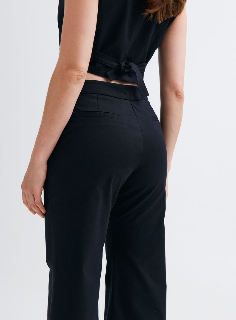 Pantalón Palazzo de Gabardina-3