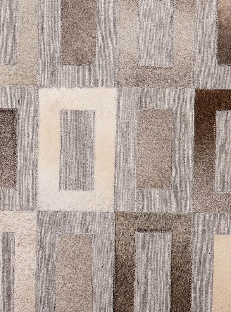 Alombra Leather 140x200 cm Sil-1