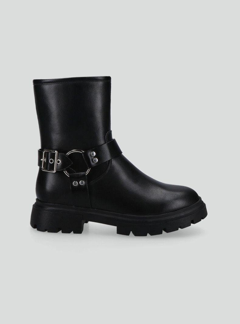 Botín Biker Boot con Hebilla Niña-0