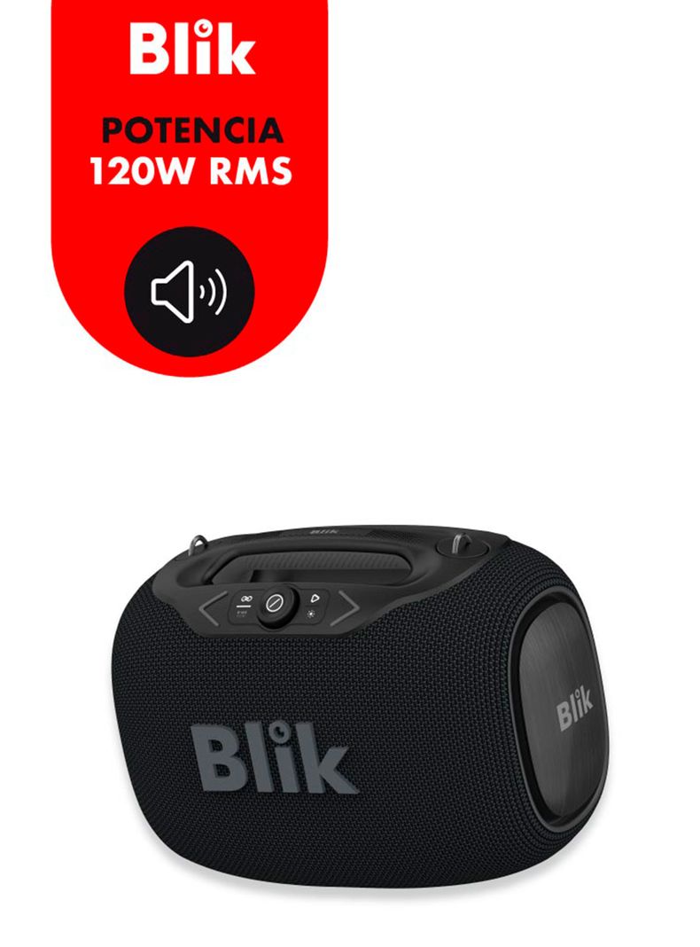 Parlante Bluetooth Partybass 120W Negro-3