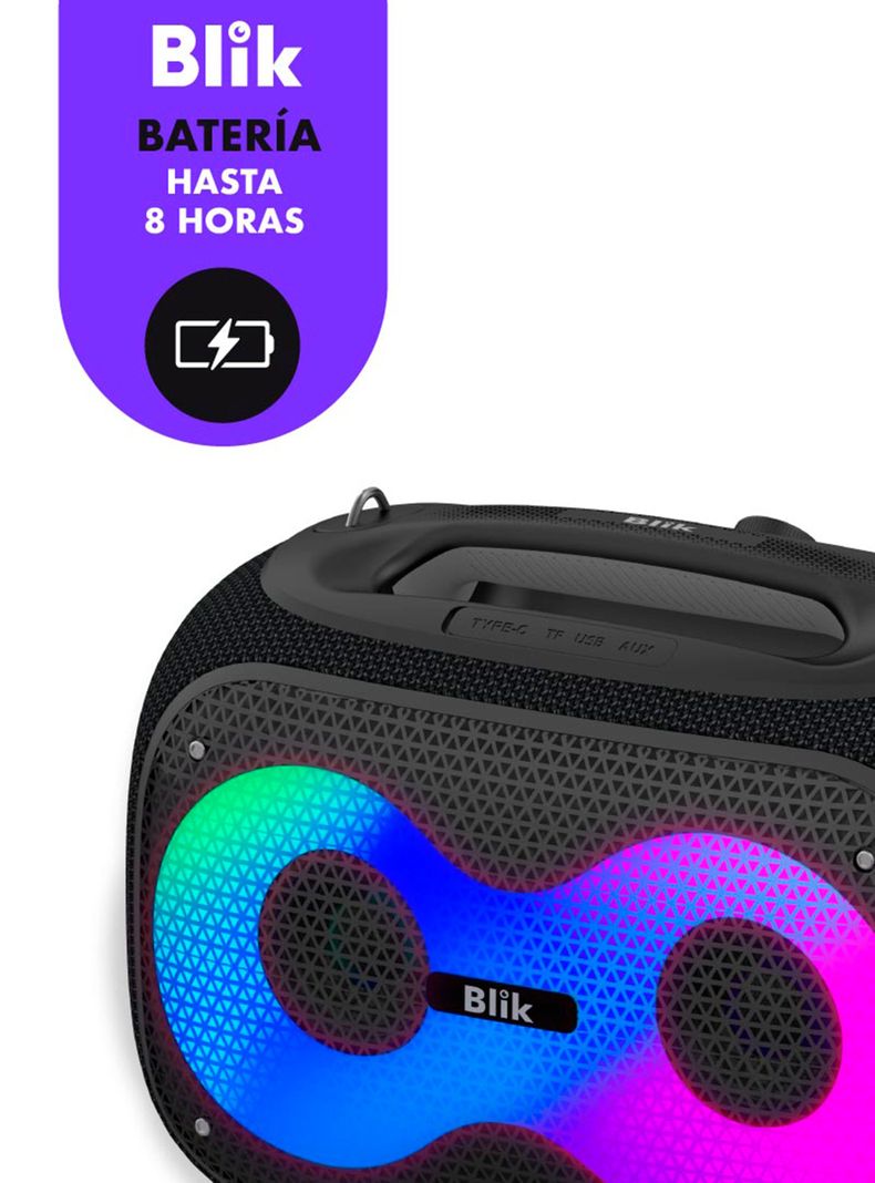 Parlante Bluetooth Partybass 120W Negro-4