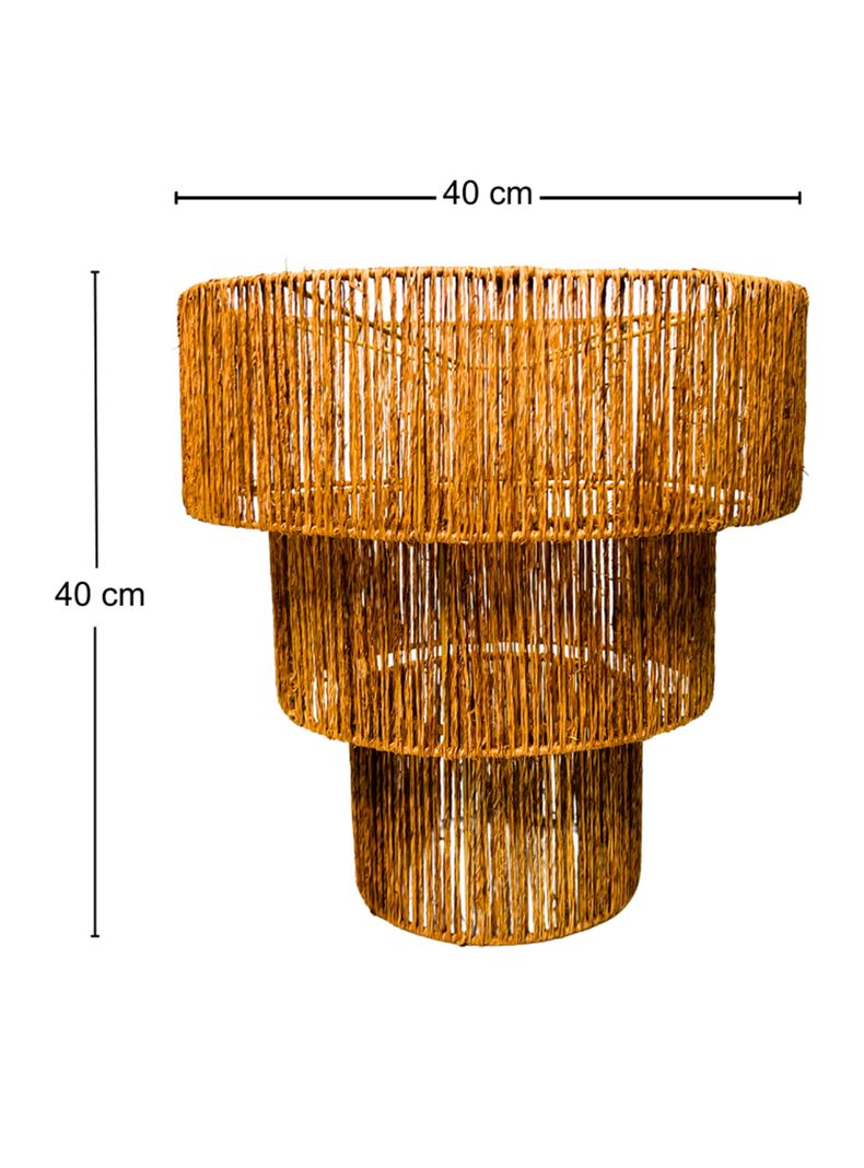 Lámpara Colgar Cono de Yute-1