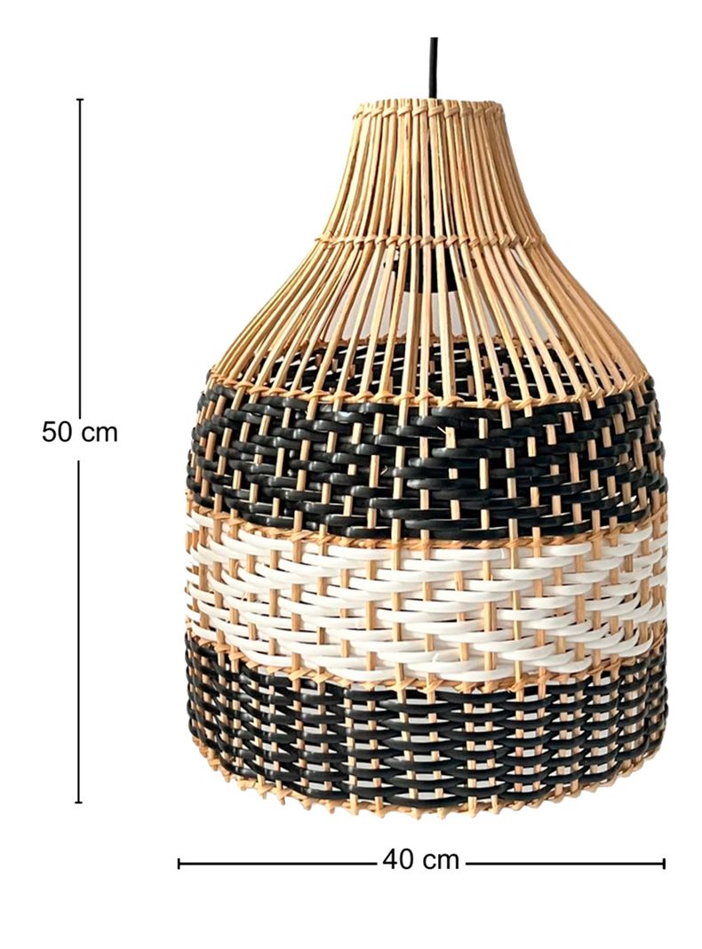 Lámpara Colgar Ranco Negro Miel-1