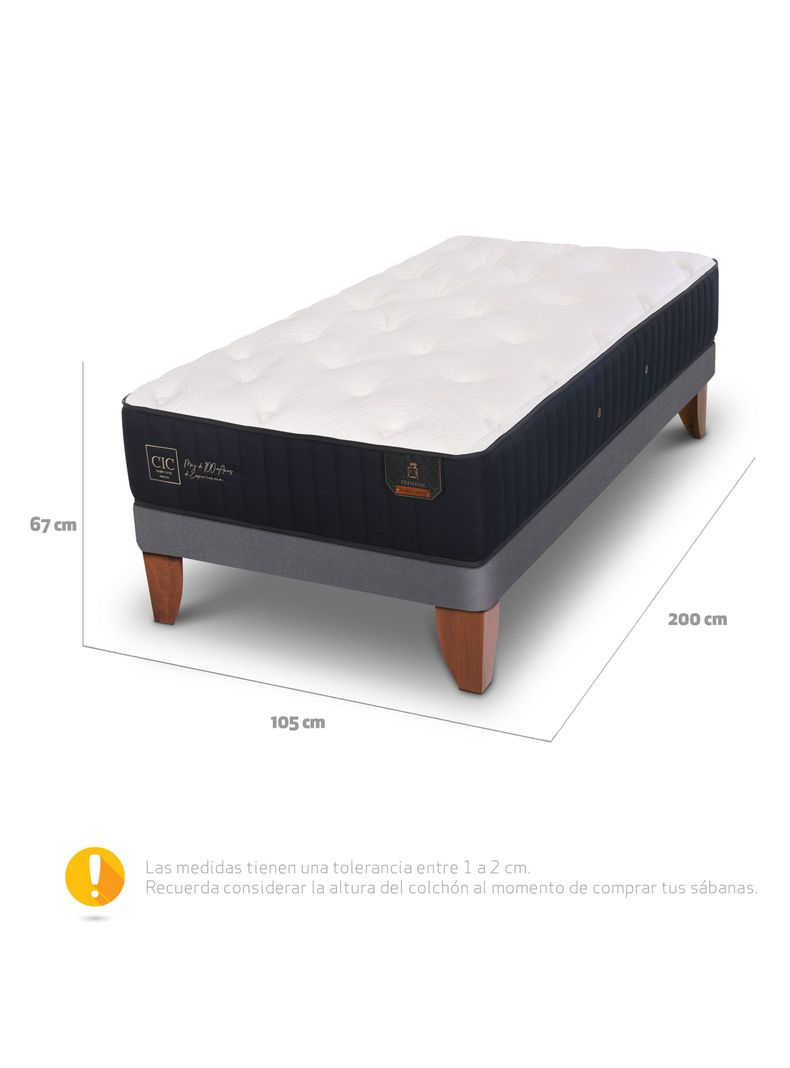 Cama Europea Premium 1.05 x 200 Mt-1