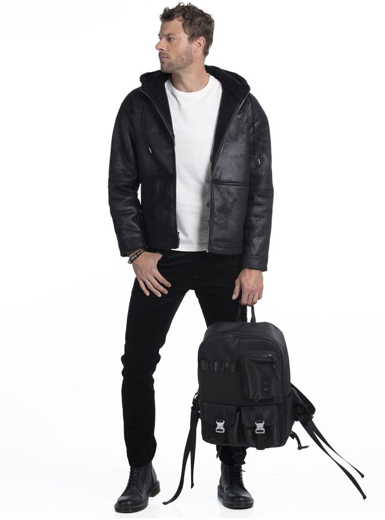 Ellus Chaqueta Bonded Capucha-3