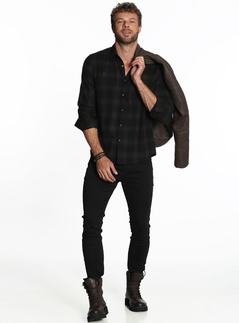 Camisa Regular M/L Flanel Check Difuso-3