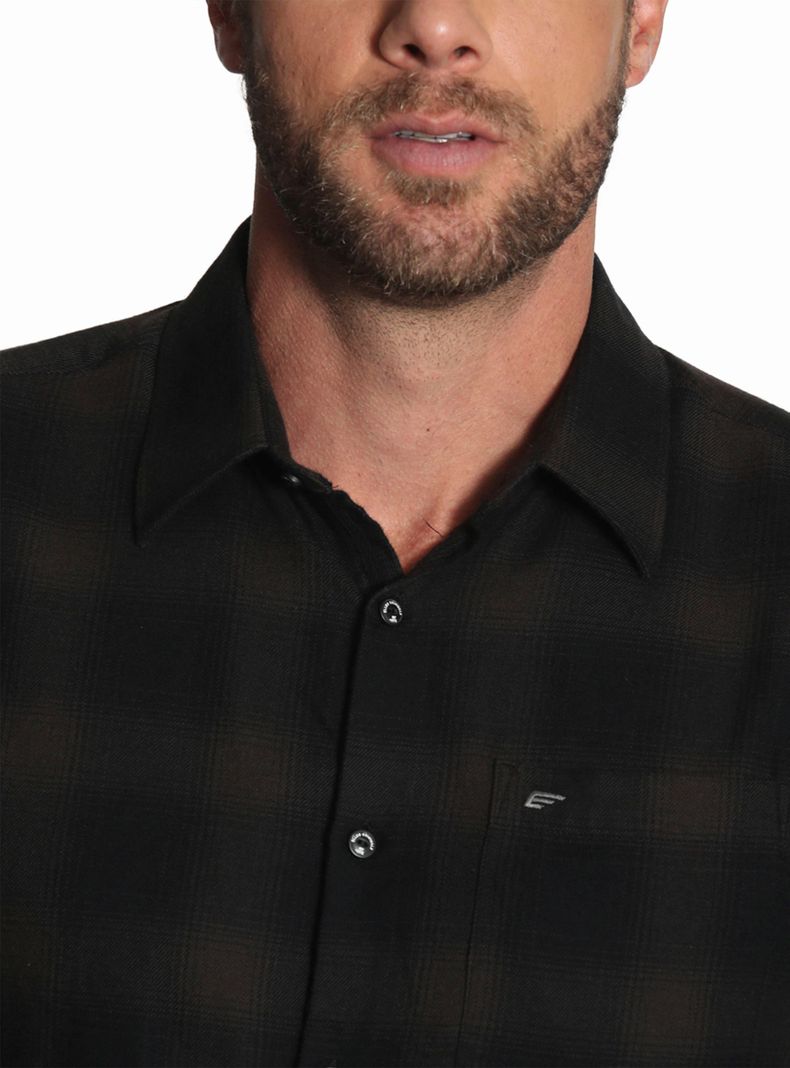 Camisa Regular M/L Flanel Check Difuso-2