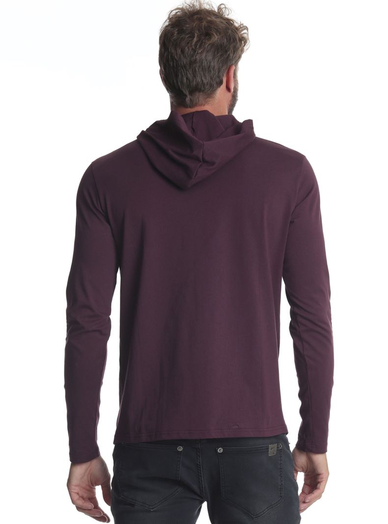 Polera Capucha + Print Brazo Cirue Manga Larga-1