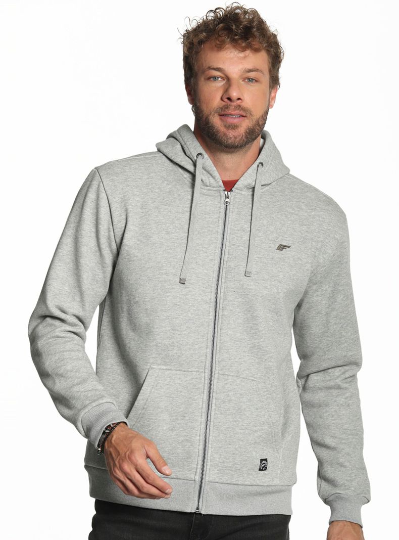 Polerón Full Zipper Bonded Piqué-0