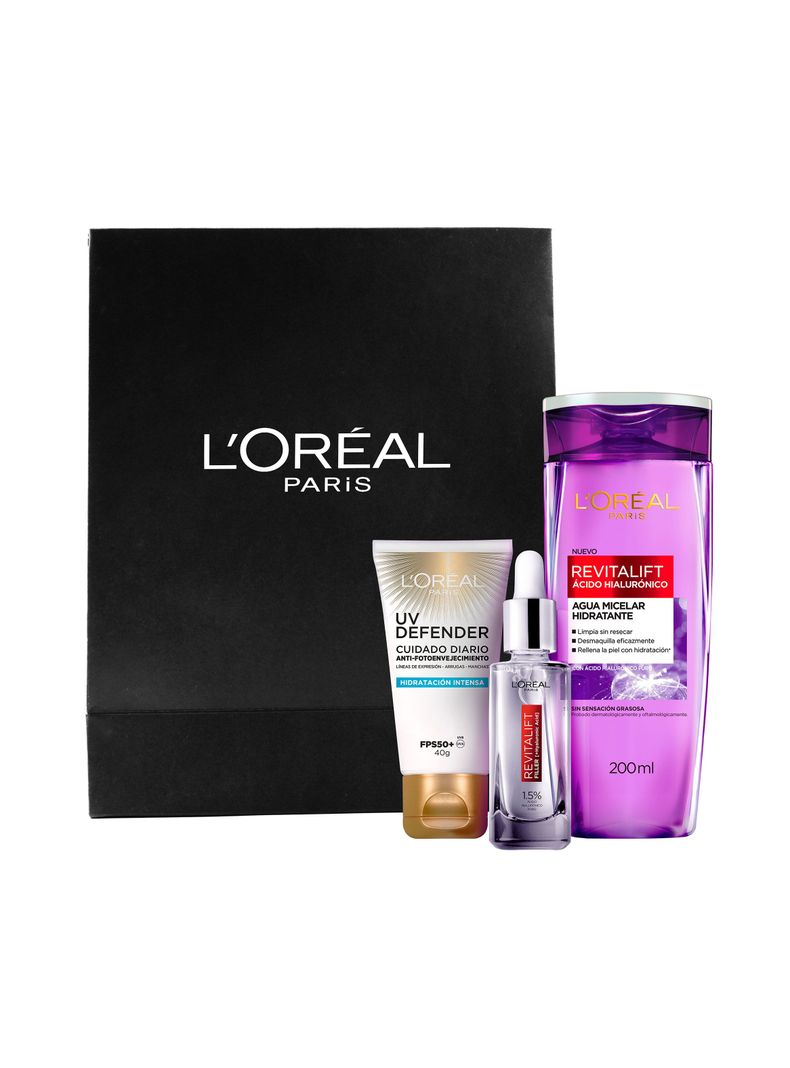Set Dermo Expertise L'Oréal Paris Rutina Anti Age: Hialuronico UV Defender-0