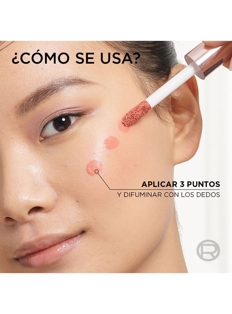 Rubor Líquido Lumi Le Liquid Blush 630 True Rose 11ml L'Oréal Paris-4