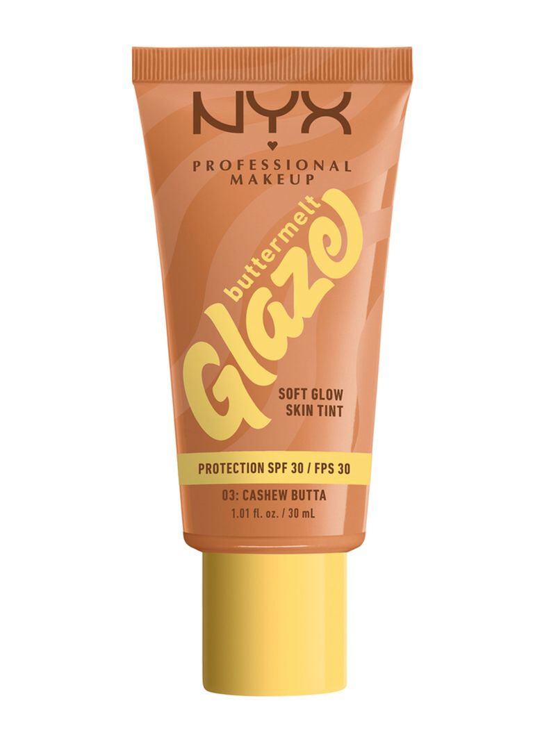 Buttermelt Glaze Soft Glow Skin Tint FPS 30 ml Cashew Butta NYX Professional Makeup-0