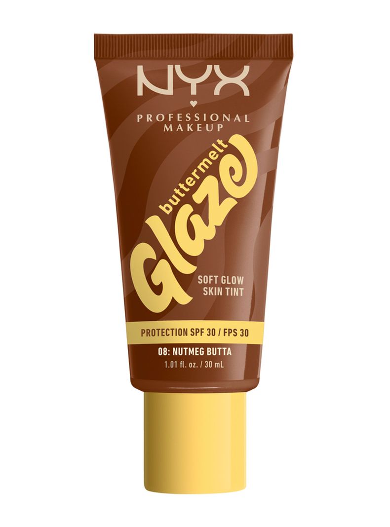 Buttermelt Glaze Soft Glow Skin Tint FPS 30 ml Nutmeg Butta NYX Professional Makeup-0
