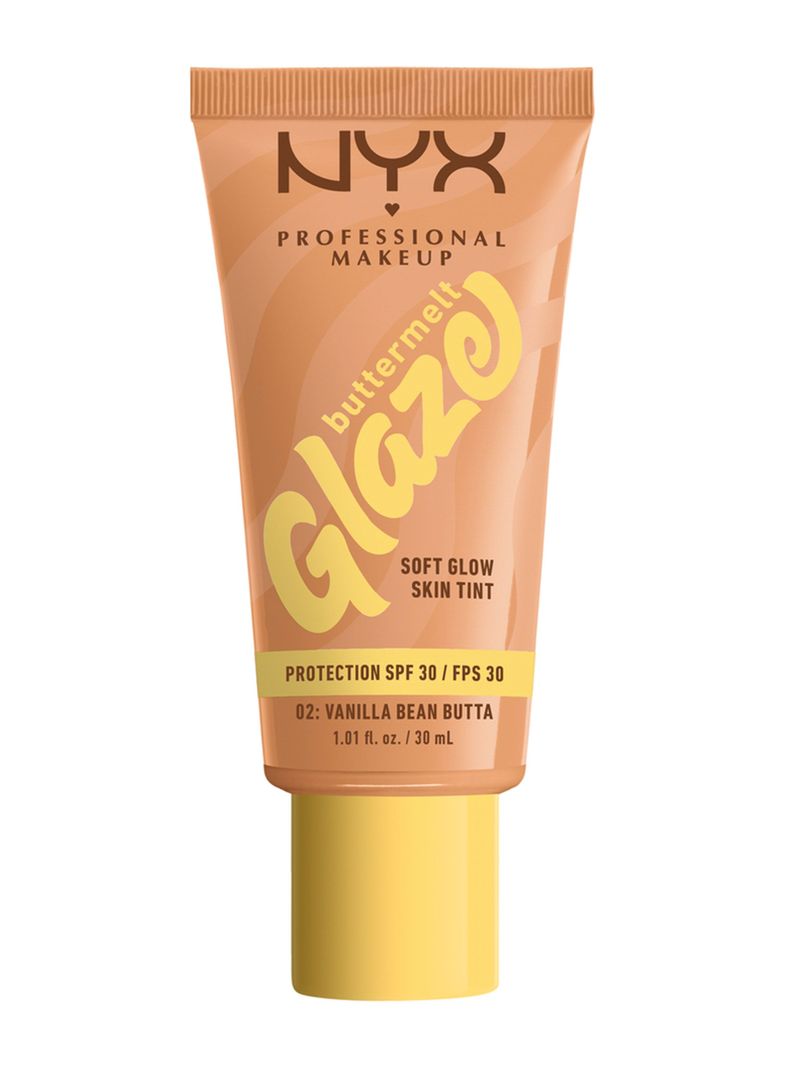 Buttermelt Glaze Soft Glow Skin Tint FPS 30 ml Vanilla Bean Butta NYX Professional Makeup-0