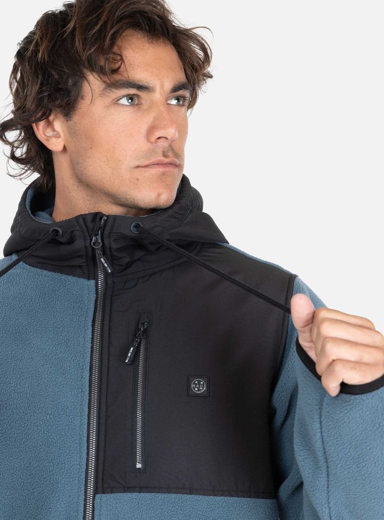 Polerón Micropolar Manga Larga Liso Denim-2