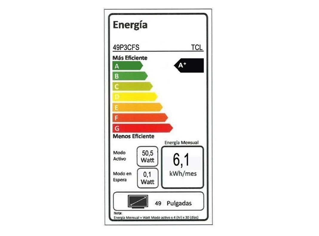 LED 49" TCL 49P3CFS Smart TV Full HD Curvo-2