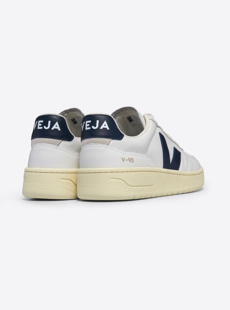 Zapatilla Urbana Hombre V-90 Leather White Nautico-2