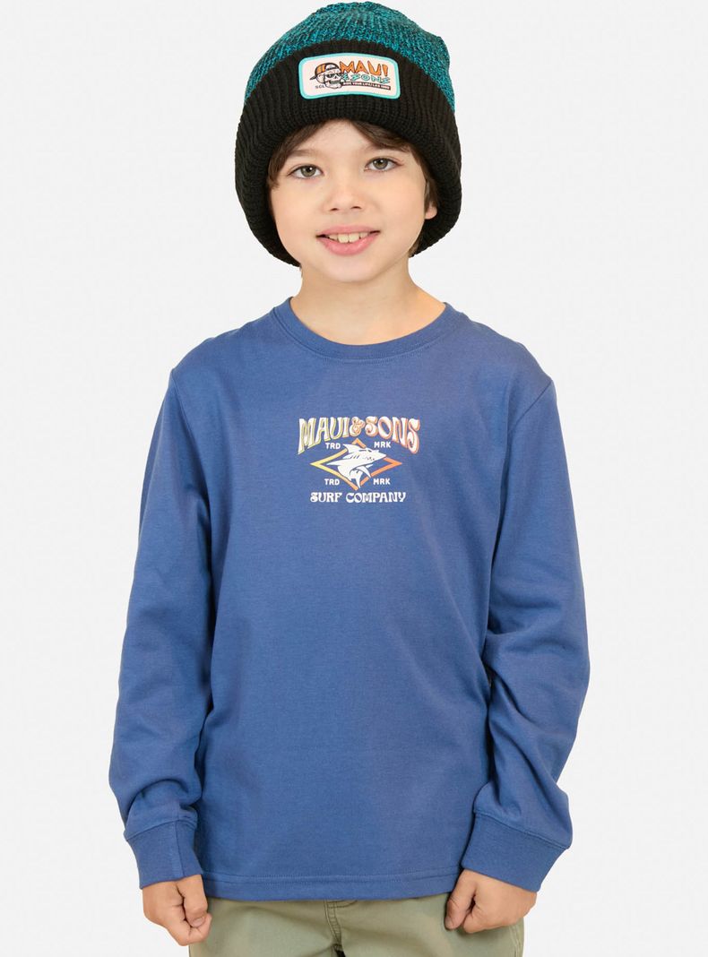 Polera Skate Shark Manga Larga-0