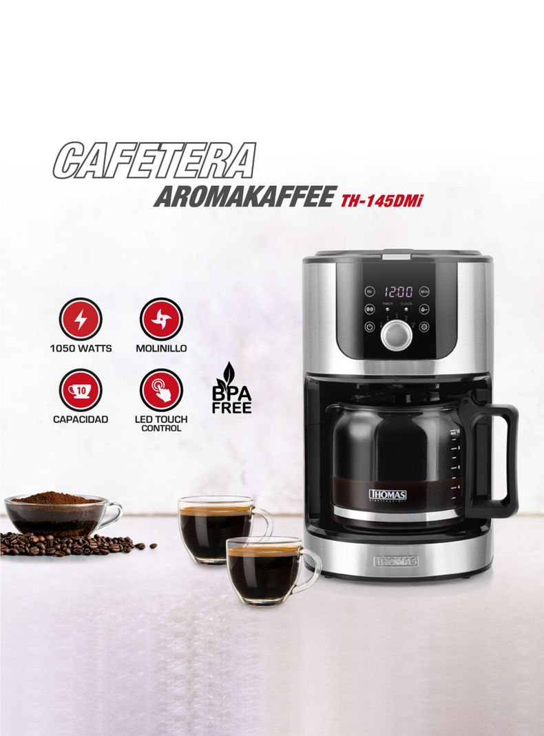 Cafetera de Filtro AromaKaffee TH-145DMi-2