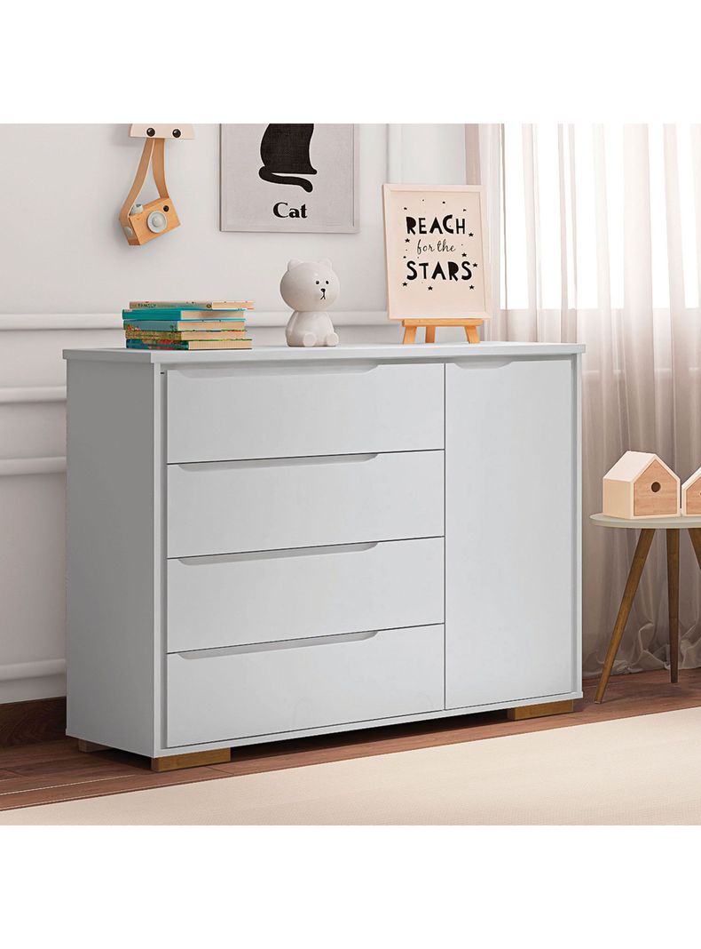 Cómoda 4 Cajónes y Puerta-3