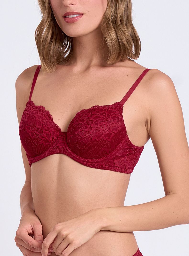 Sostén Encaje Push Up Copa B 6001030 40B-0