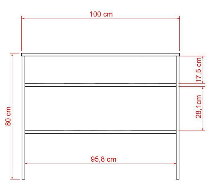 Arrimo TuHome Beijing 100x30x80 cm-2