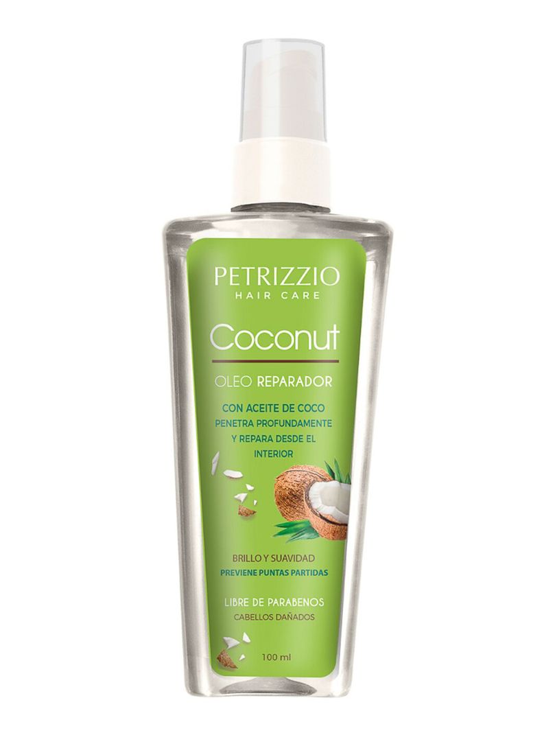 Tratamiento Capilar Óleo Reparador con Aceite De Coco 100 ml Petrizzio-0