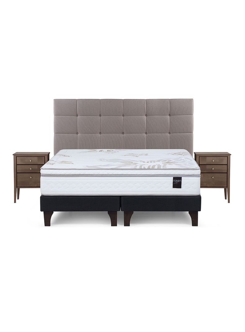 Set Cama Europea Art 4 King + Set Muebles Issey-1