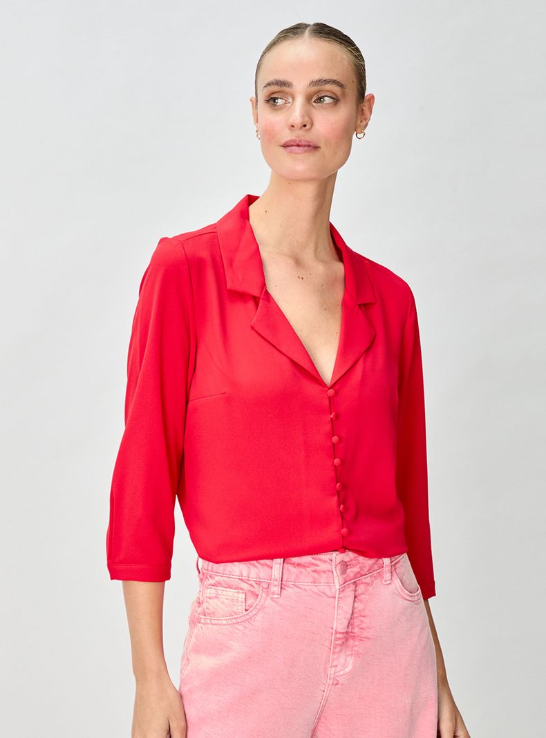 Blusa Lisa Viscosa-0