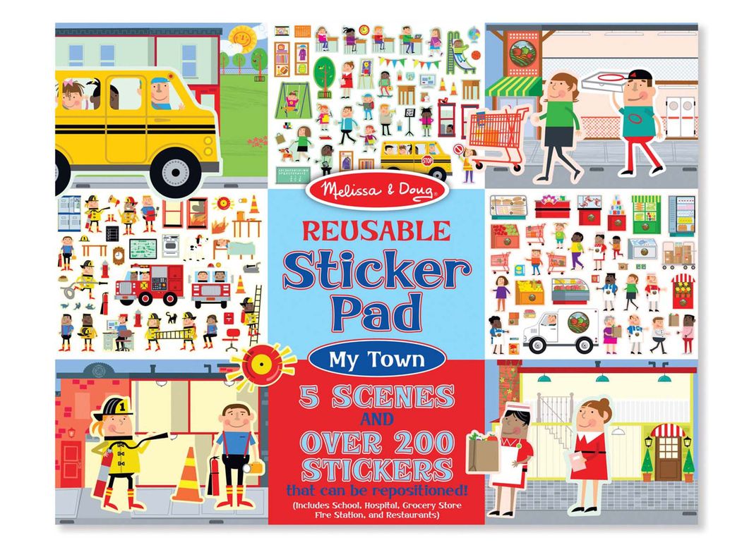 Melissa & Doug Pad stickers reutilizables - Ciudad Caramba